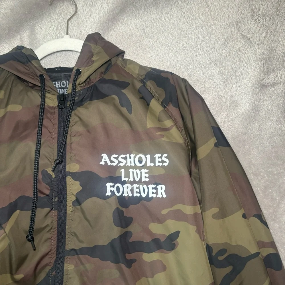 Assholes Live Forever Limited Edition Camo Zip Up Windbreaker - Picture 2 of 4